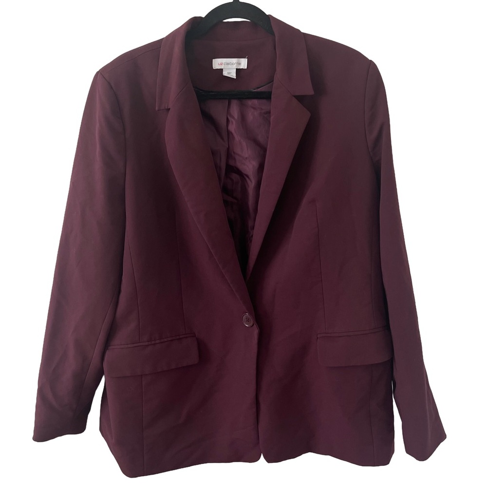 Liz Claiborne Women's Burgundy Blazer